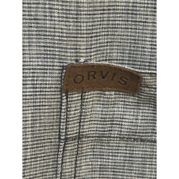 Orvis Blue Short Sleeve Button Up Shirt Men's size M - Picture 2 of 4